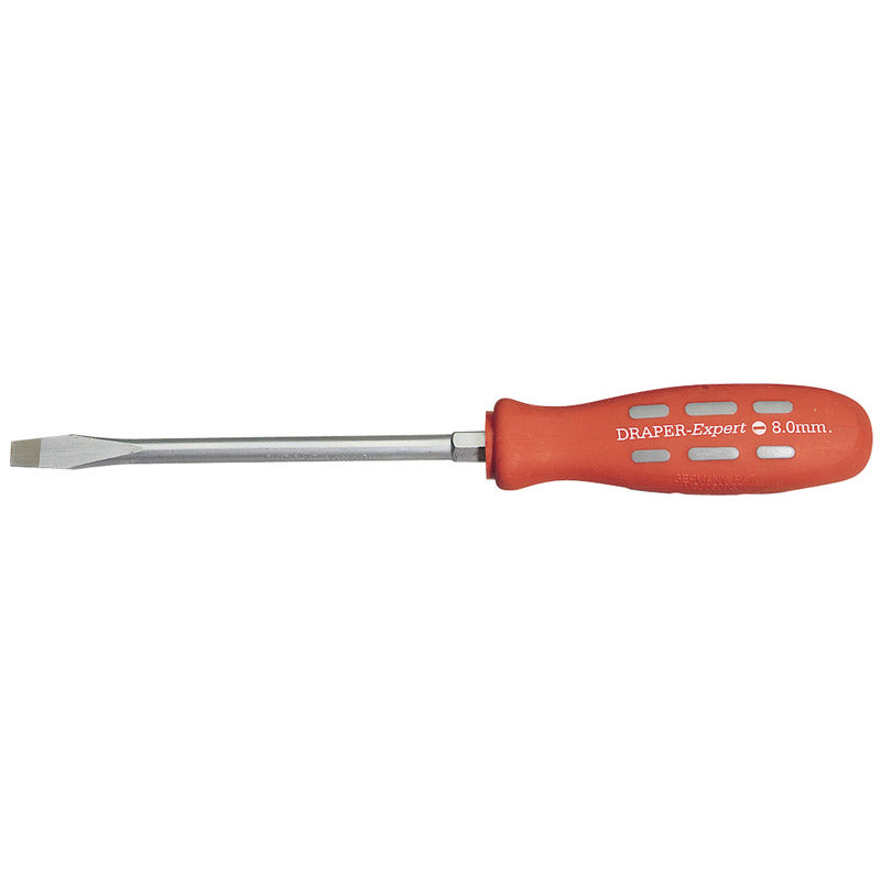 Draper Plain Slot Flared Tip Mechanic's Screwdriver, 150 x 8mm (Sold Loose) DRA-67846