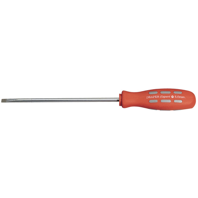 Draper Plain Slot Parallel Tip Mechanic's Screwdriver, 150 x 5.0mm (Sold Loose) DRA-67854