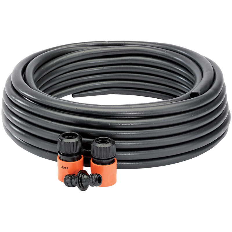 Draper Perforated Soaker Hose, 12mm Bore, 15m, Black DRA-68261