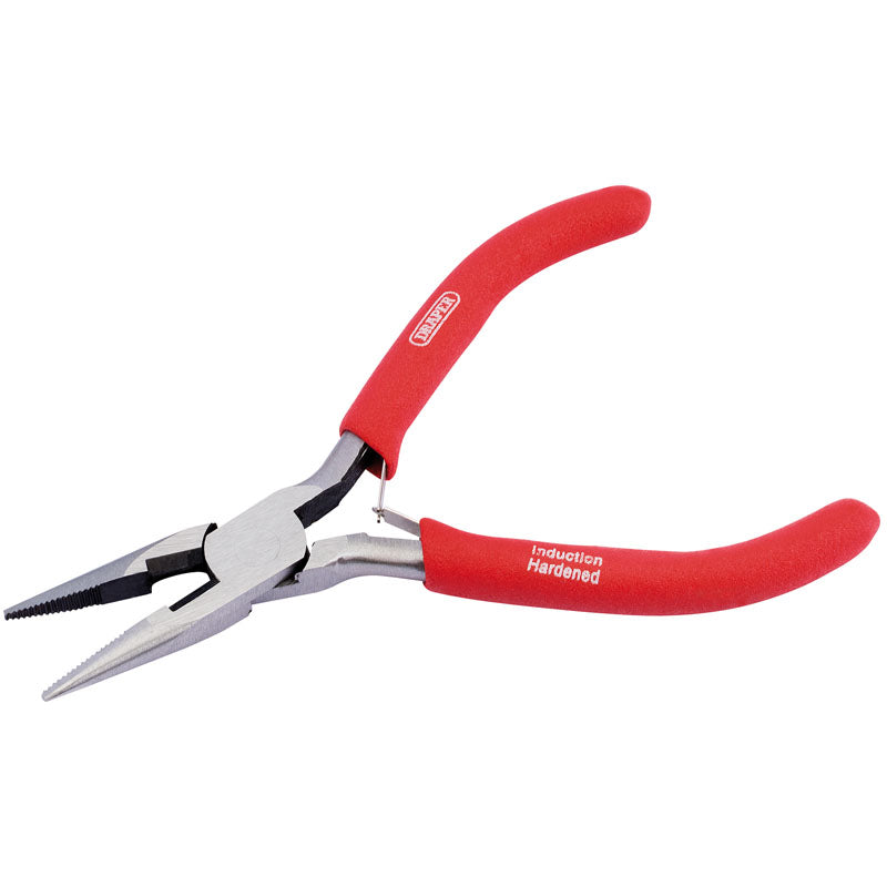 Draper 125mm Long Nose Mini Pliers with PVC Dipped Handles DRA-68307