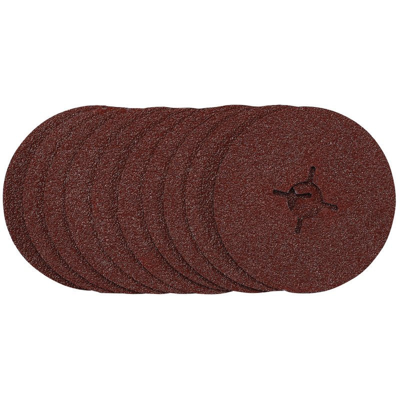 Draper Fibre Sanding Discs, 115mm, 36 Grit, (Pack of 10) DRA-68377