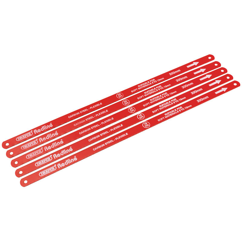Draper Hacksaw Blades, 300mm (Pack of 5) DRA-68414