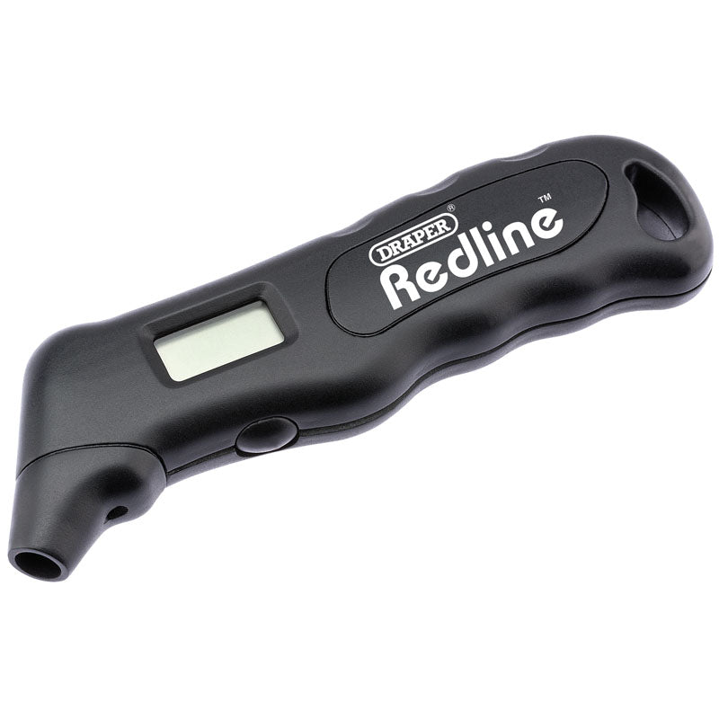 Draper Redline Digital Tyre Pressure Gauge, 0 - 100psi DRA-68474
