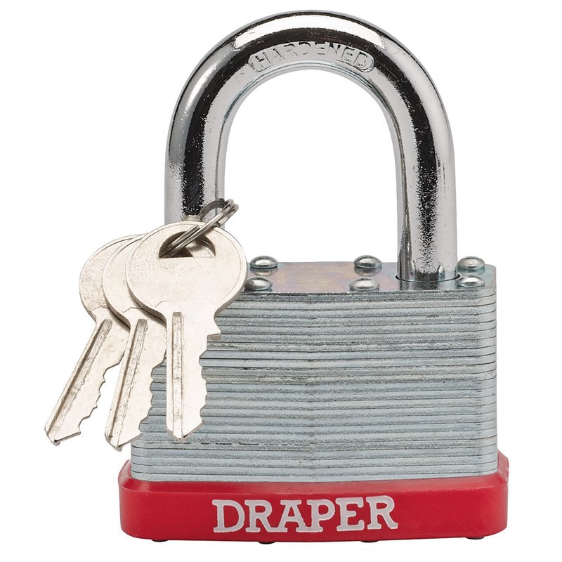 Draper Laminated Steel Padlock, 65mm DRA-68807