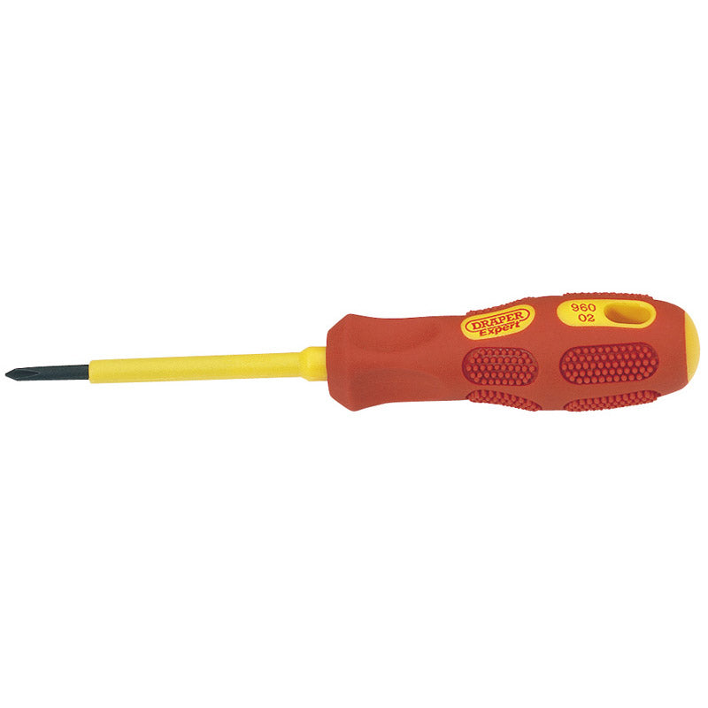 Draper VDE Approved Fully Insulated Cross Slot Screwdriver, No.0 x 60mm (Sold Loose) DRA-69224
