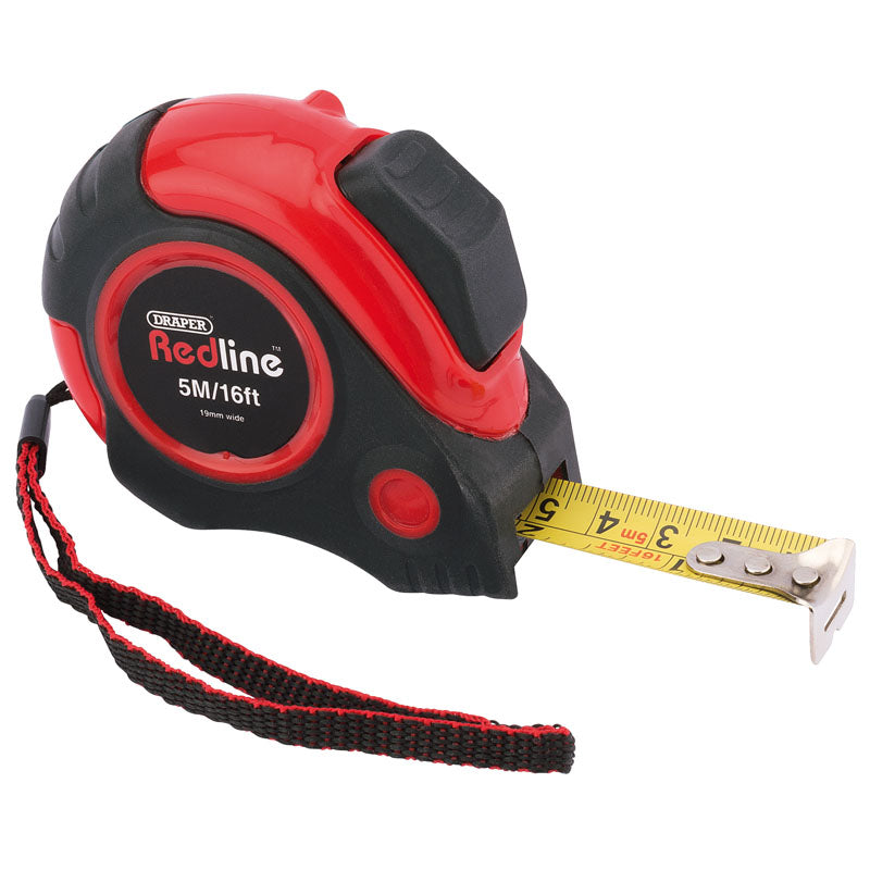 Draper Redline Measuring Tape, 5m/16ft DRA-69495