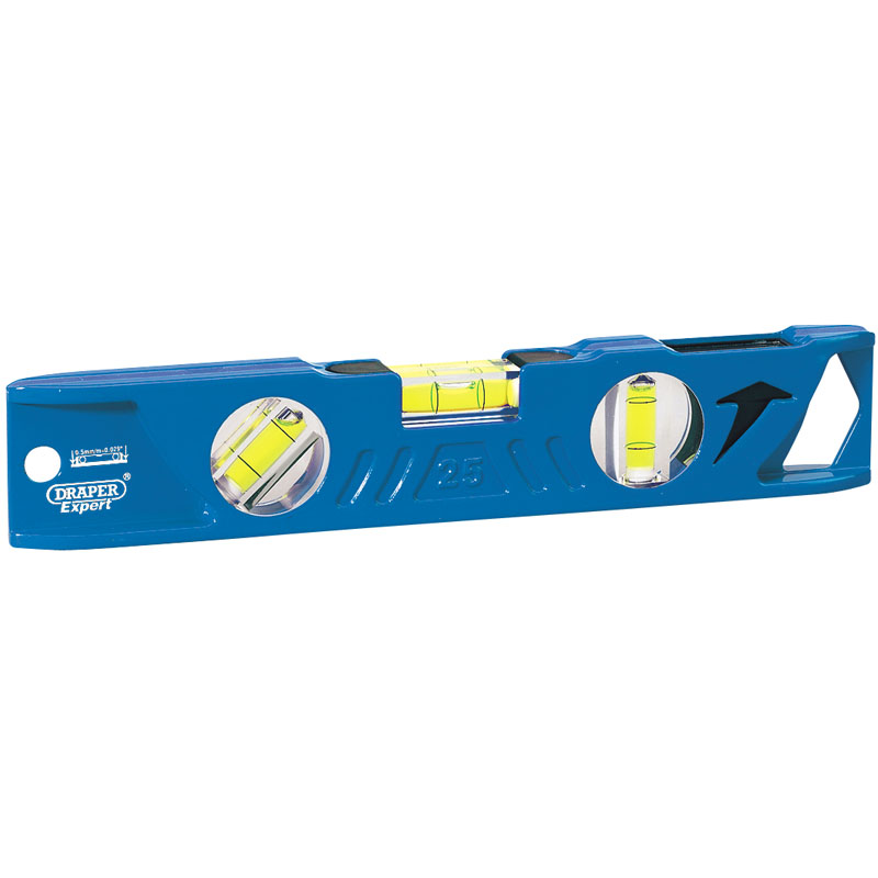 Draper Side View Boat Spirit Level with Magnetic Base, 250mm DRA-69550