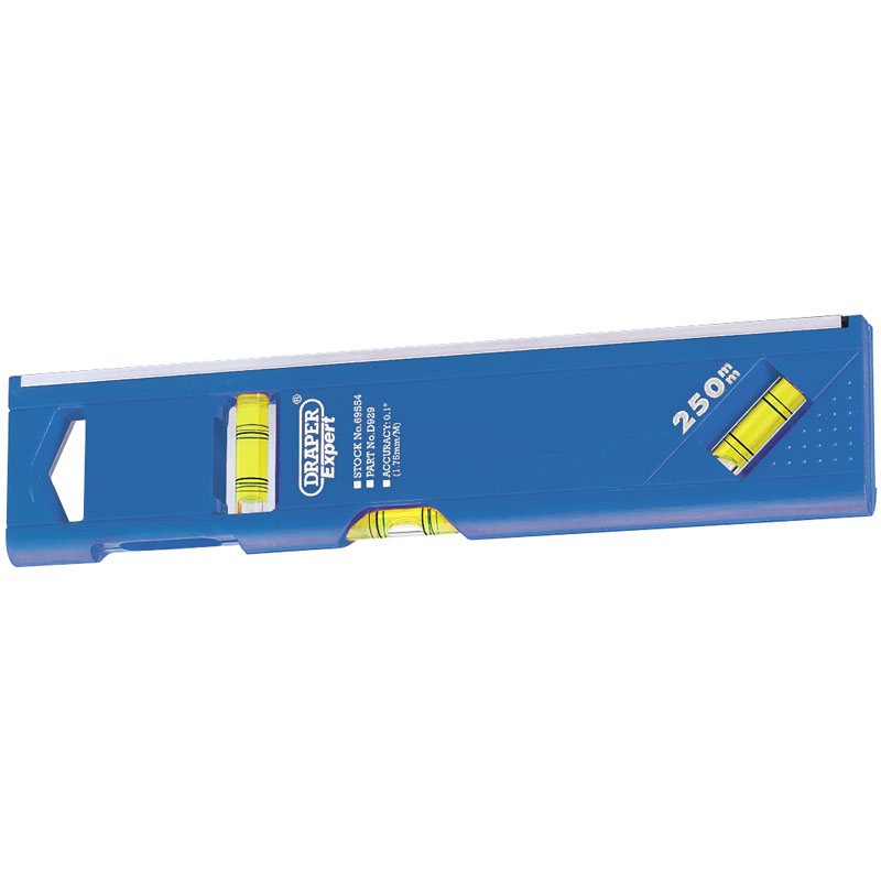 Draper Torpedo Level with Magnetic Base and Side View Vial, 250mm DRA-69554