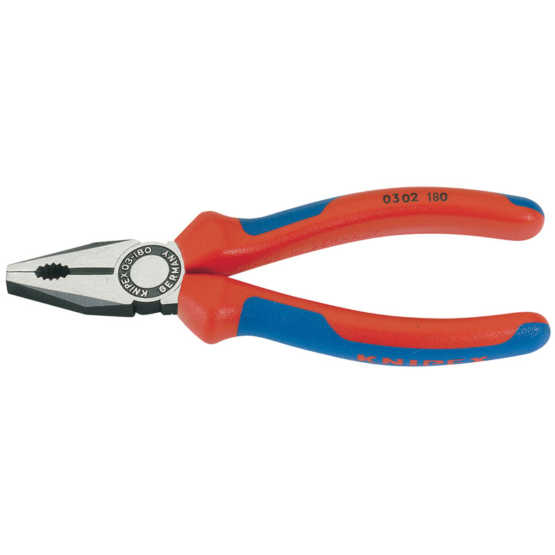 Knipex 03 02 180 SBE Combination Pliers - Heavy Duty Handle, 180mm DRA-69574