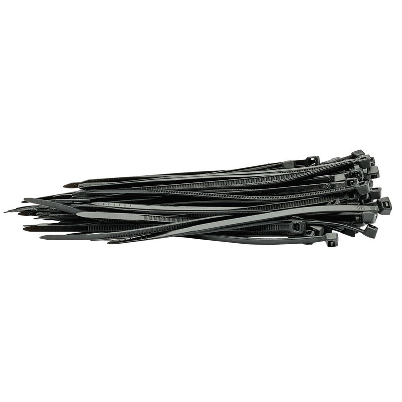 Draper Cable Ties, 2.5 x 100mm, Black (Pack of 100) DRA-70389