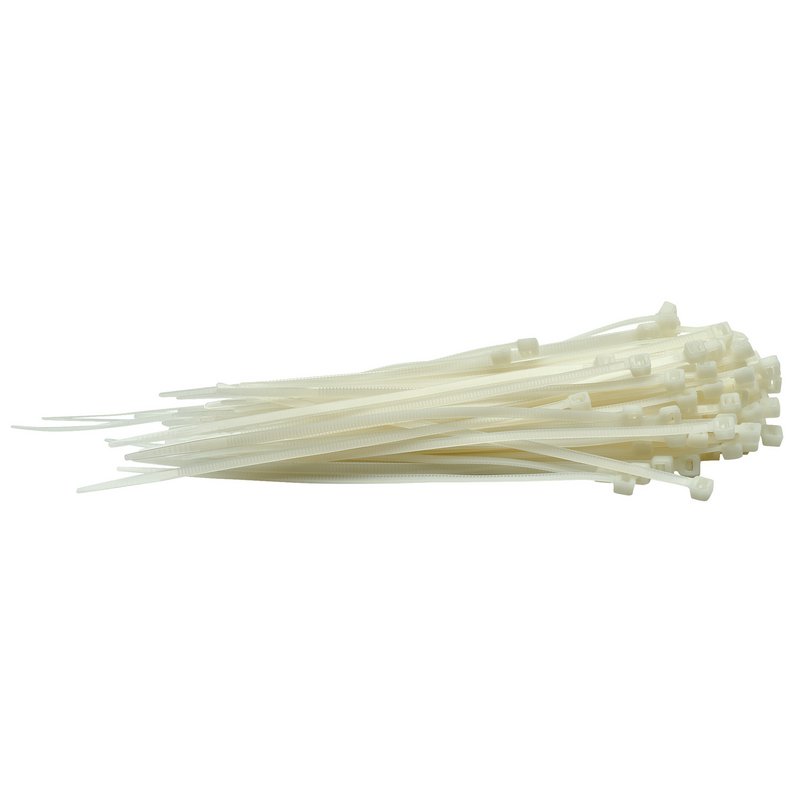 Draper Cable Ties, 3.6 x 150mm, White (Pack of 100) DRA-70392