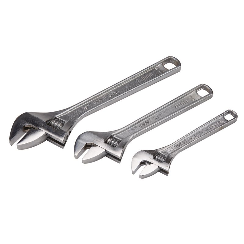 Draper Adjustable Wrench Set (3 Piece) DRA-70409
