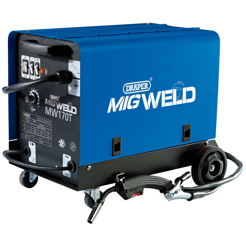 Draper Gas/Gasless MIG Welder, 160A DRA-71095