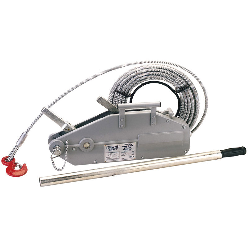 Draper Wire Rope Puller, 1600kg DRA-71208