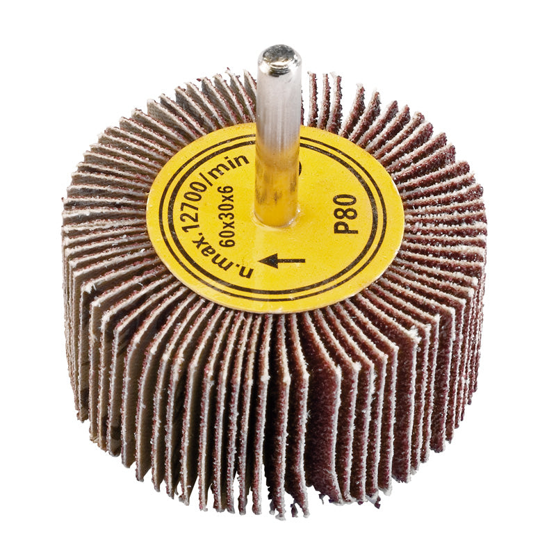 Draper Abrasive Flap Wheel, 60 x 30mm, 80 Grit DRA-71919