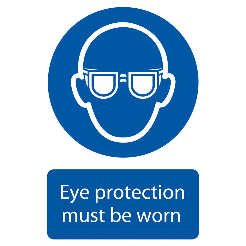 Draper Eye Protection' Mandatory Sign, 200 x 300mm DRA-72080