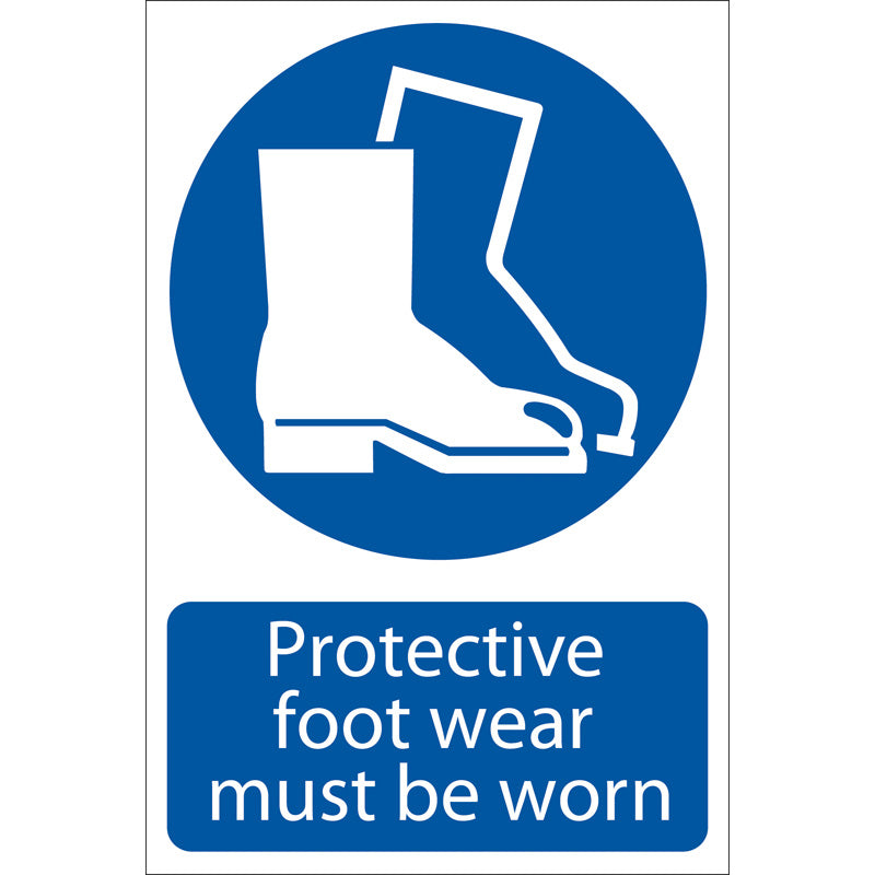 Draper 'Protective Footwear' Mandatory Sign DRA-72089