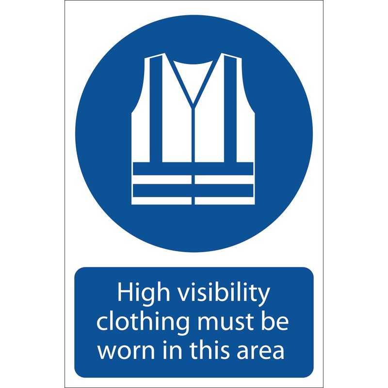 Draper 'Hi-Visibility Clothing' Mandatory Sign DRA-72097