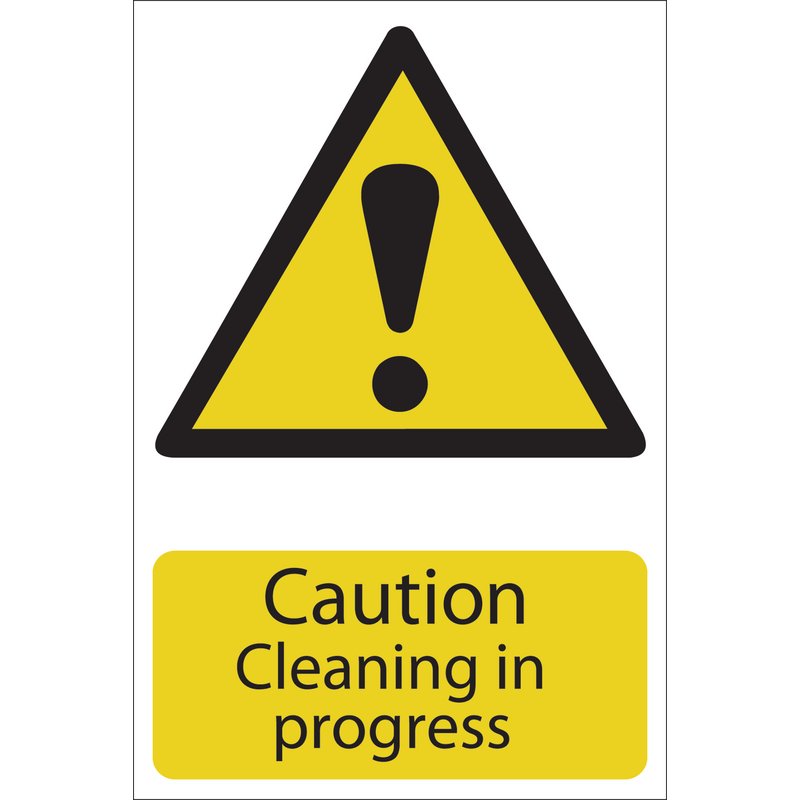 Draper 'Caution Cleaning' Hazard Sign DRA-72440