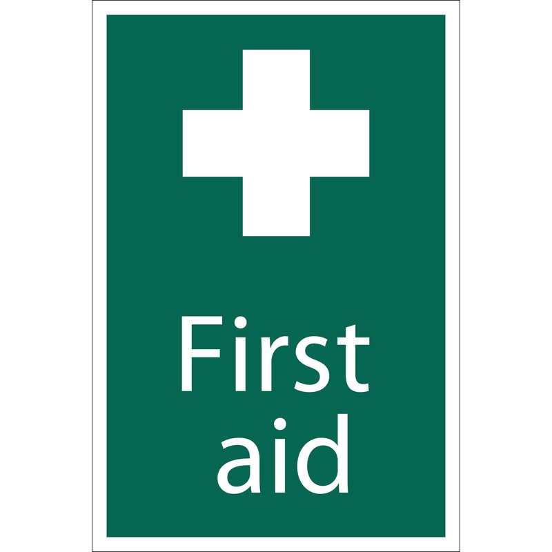 Draper 'First Aid' Safety Sign, 200 x 300mm DRA-72534