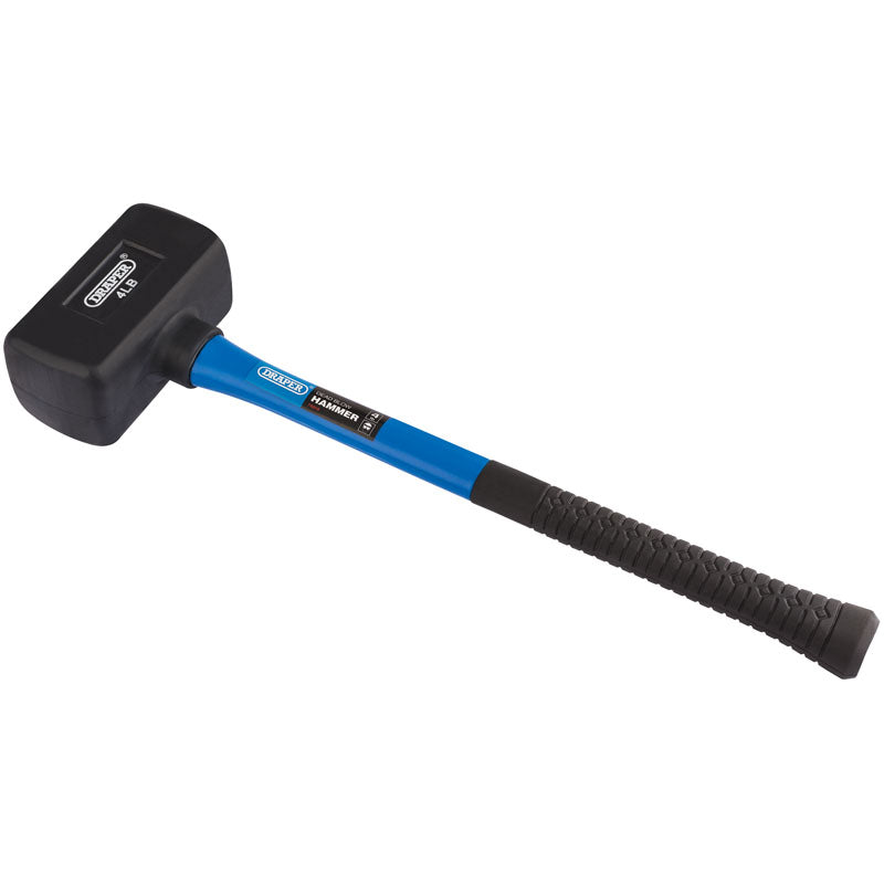 Draper Rubber Dead Blow Hammer with Fibreglass Shafts, 1.8kg/64oz DRA-74319
