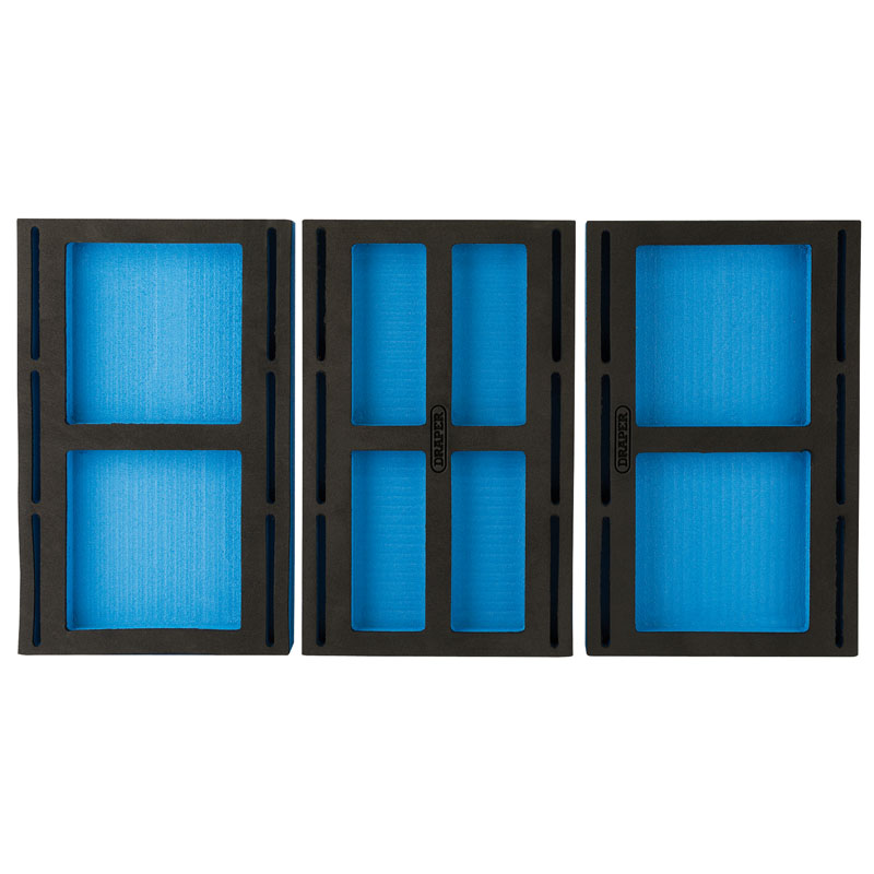 Draper 1/4 Drawer EVA Insert Infill Tray (3 Piece) DRA-75047