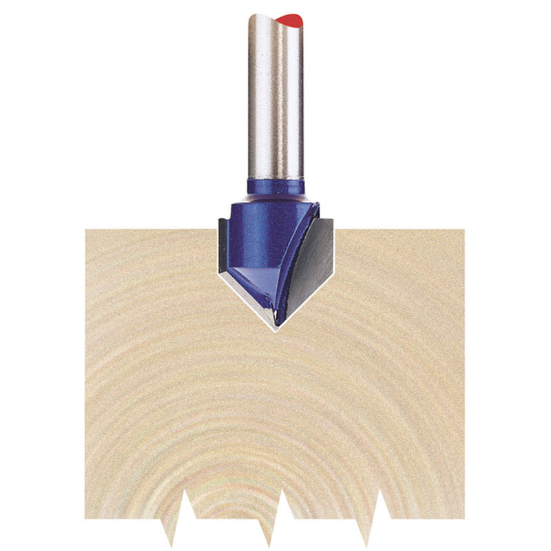 Draper TCT Router Bit, 1/4" Groove, 12.7mm x 90° DRA-75336