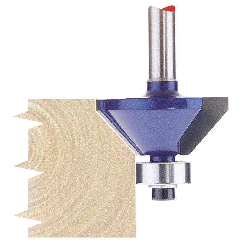 Draper TCT Router Bit, 1/4" Chamfering, 30mm x 45° DRA-75340