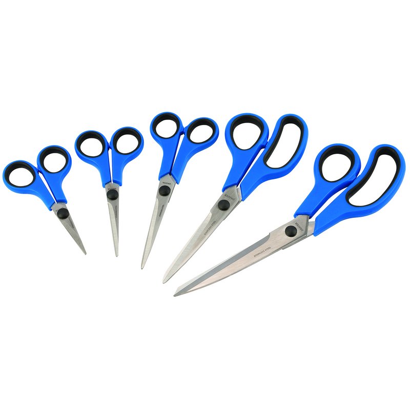 Draper Soft Grip Household Scissor Set (5 Piece) DRA-75552
