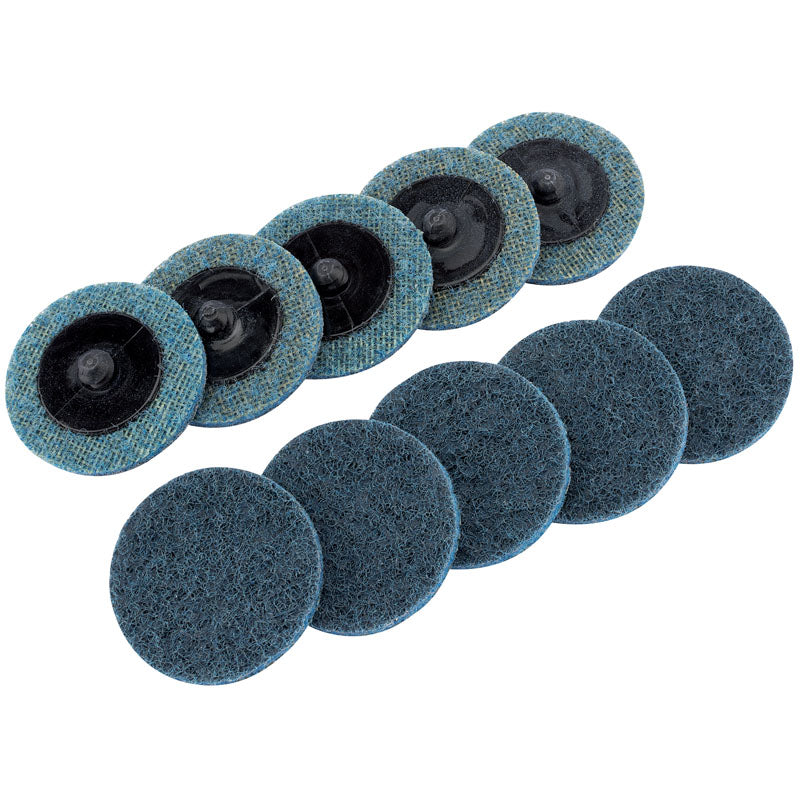 Draper Polycarbide Abrasive Pads, 50mm, Fine (Pack of 10) DRA-75622