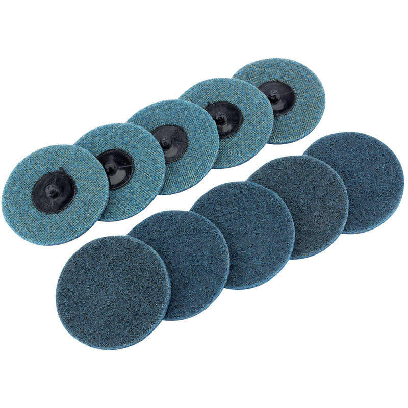 Draper Polycarbide Abrasive Pads, 75mm, Fine (Pack of 10) DRA-75626