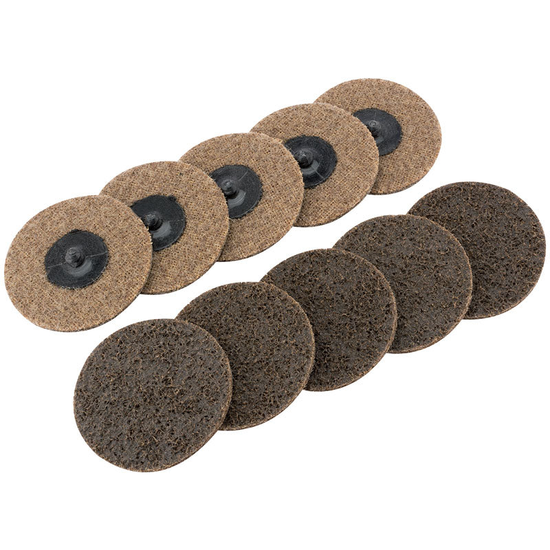 Draper Polycarbide Abrasive Pads, 75mm, Coarse (Pack of 10) DRA-75628