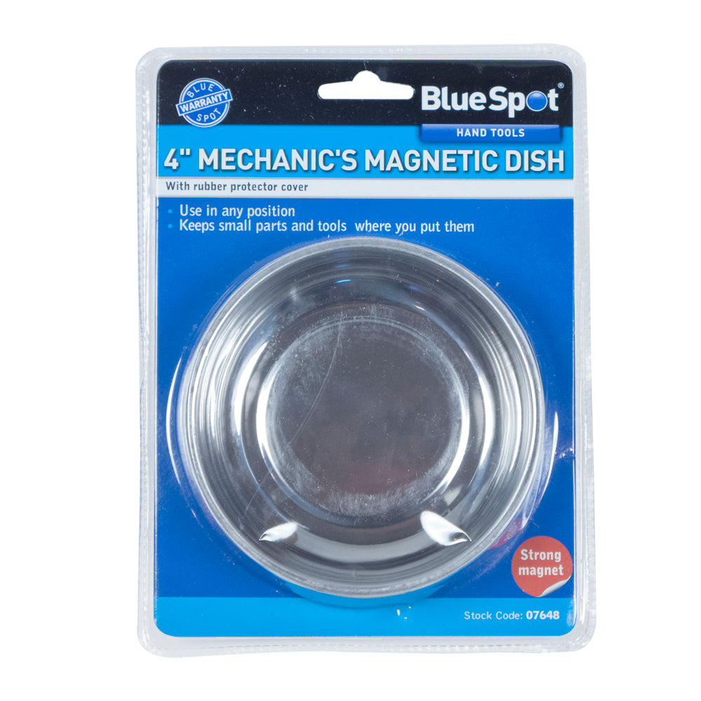 BlueSpot 100mm (4”) Stainless Steel Magnetic Dish 07648