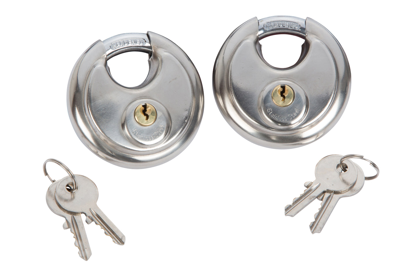 BlueSpot 2 PCE 70mm Discus Keyed Alike Padlocks 77028