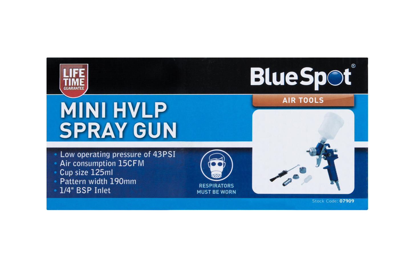 BlueSpot Mini HVLP Spray Gun (125ml) 07909