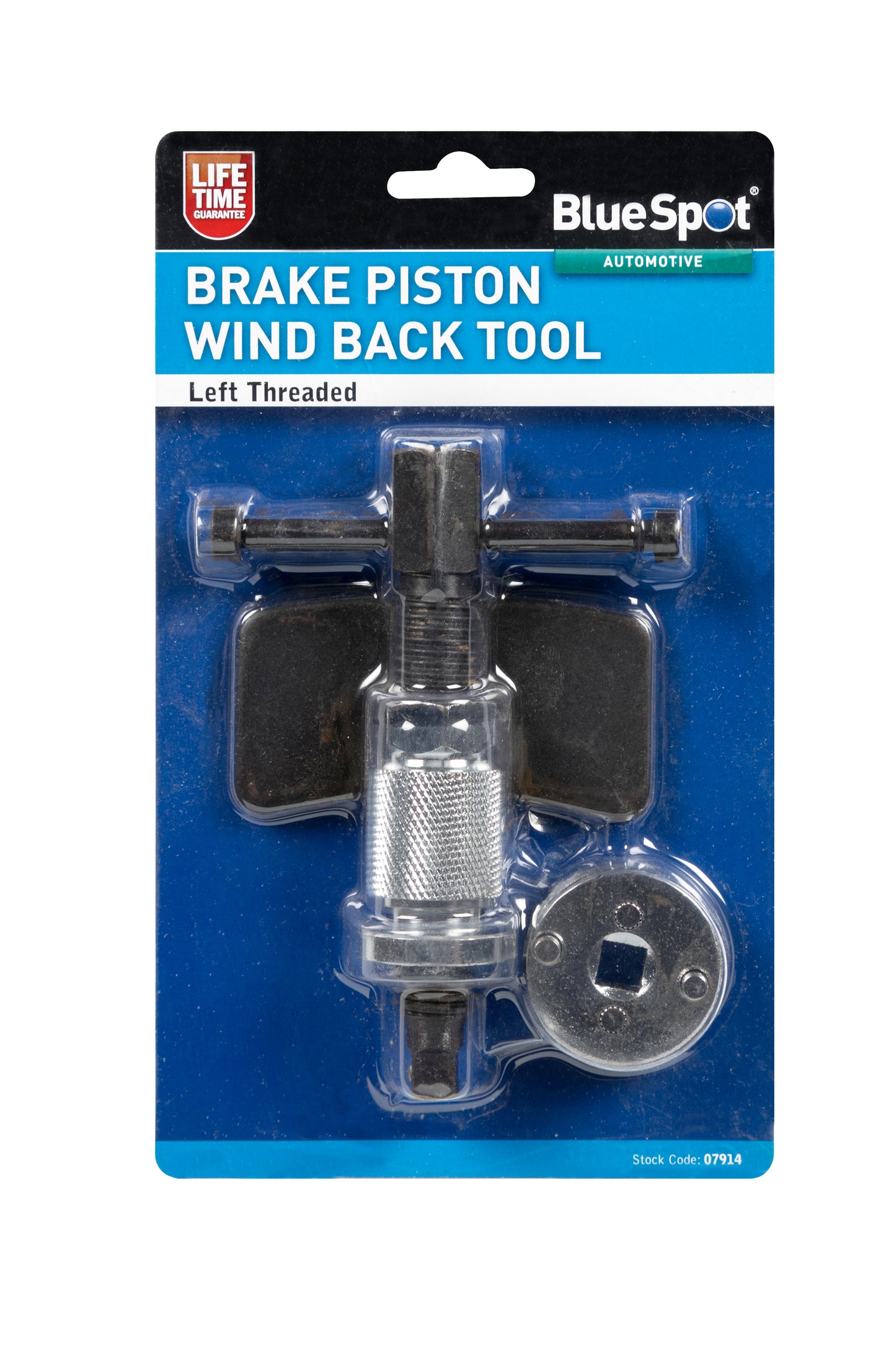BlueSpot Left Threaded Brake Piston Wind Back Tool 07914