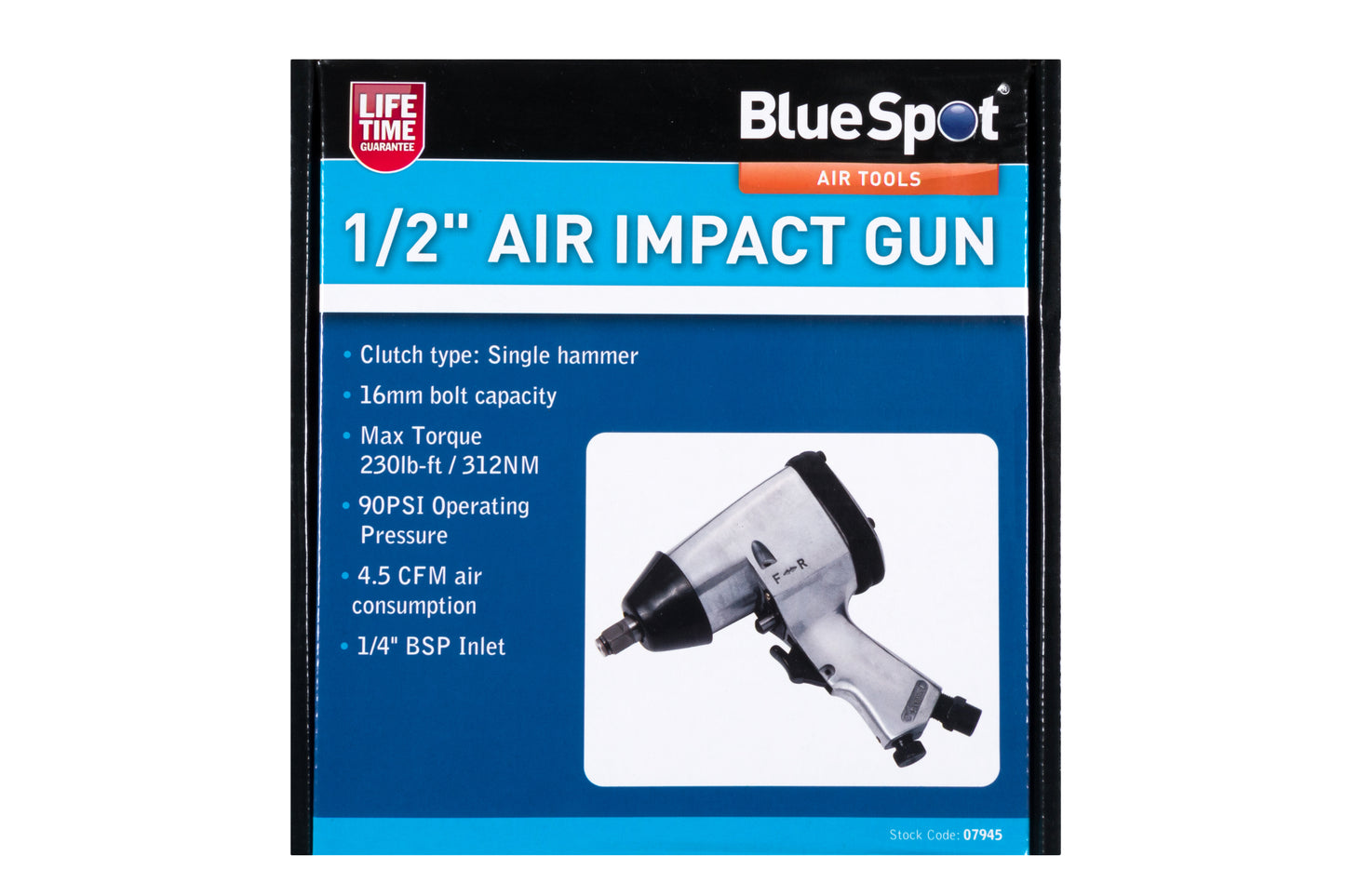 BlueSpot 1/2" Air Impact Gun 07945