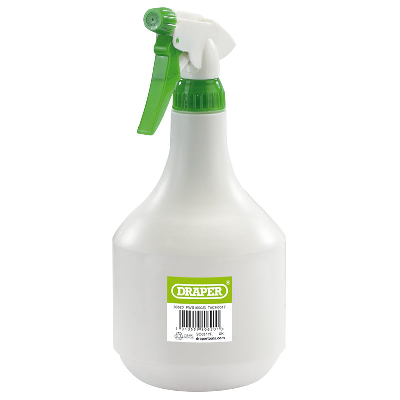 Draper Plastic Spray Bottle, 1000ml DRA-80620