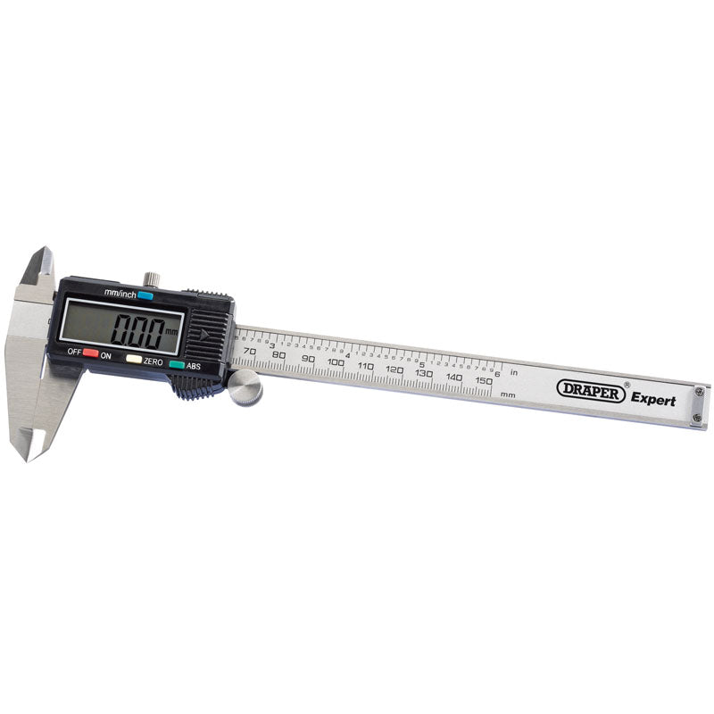 Draper Dual Reading Digital Vernier Caliper, 0 - 150mm/0 - 6" DRA-80756