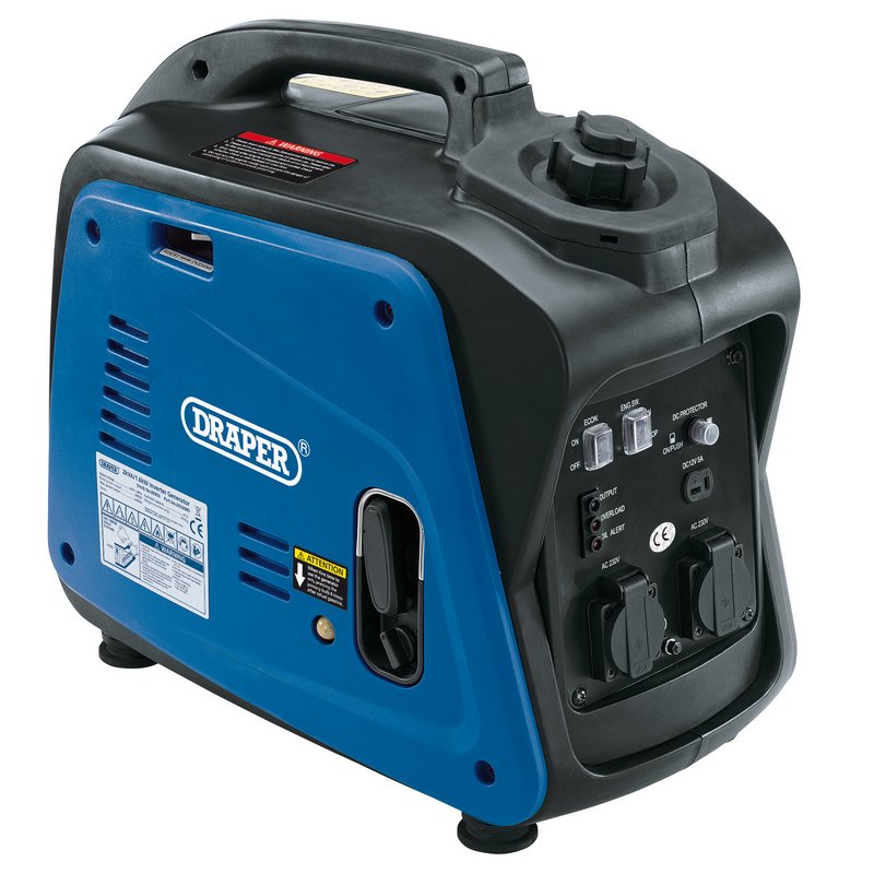 Draper Petrol Inverter Generator, 1700W DRA-80956