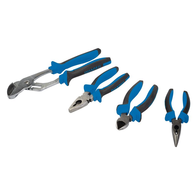 Draper Soft Grip Pliers Set (4 Piece) DRA-81147