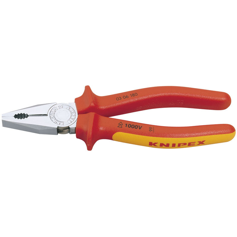 Knipex 03 06 180 SBE Fully Insulated Combination Pliers, 180mm DRA-81204