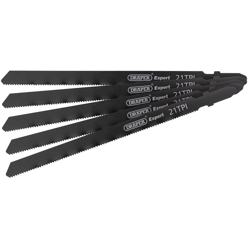 Draper DT Jigsaw Blade Set, 130mm, 318A (5 Piece) DRA-81732