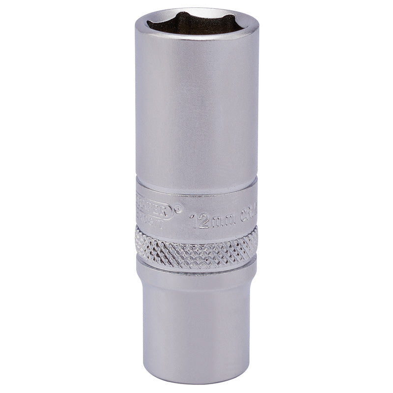 Draper 6 Point Deep Socket, 1/4" Sq. Dr., 12mm DRA-82142