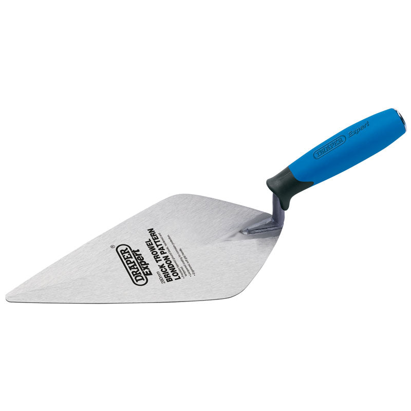 Draper Soft Grip Stainless Steel London Pattern Brick Trowel, 275mm DRA-82148