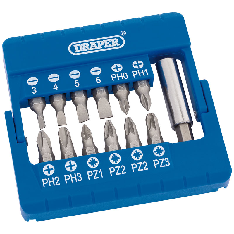 Draper Screwdriver and Magnetic Bit Holder Set (13 Piece) DRA-82392