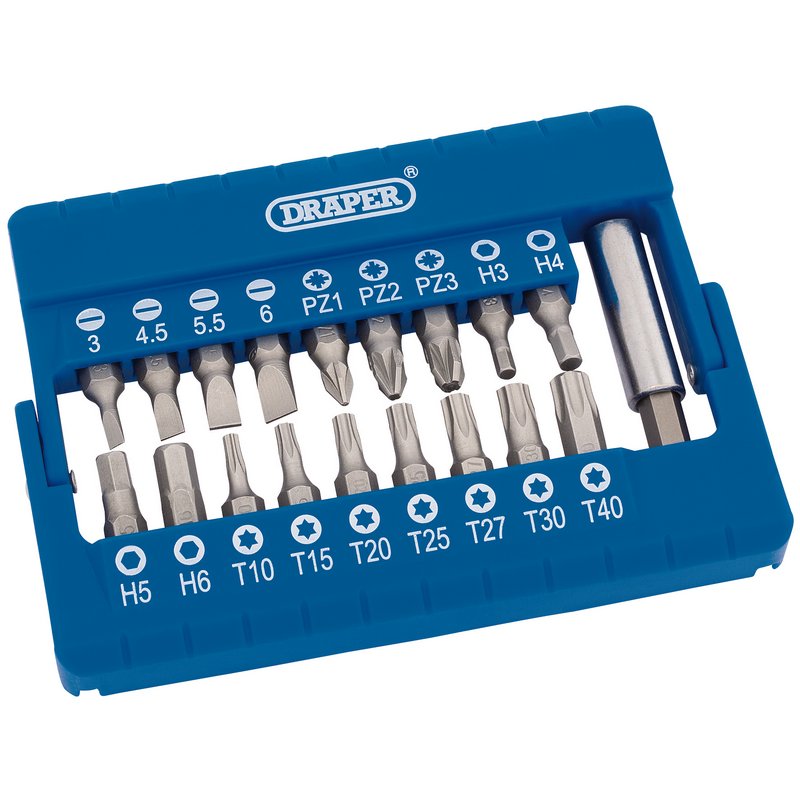 Draper Screwdriver and Magnetic Bit Holder Set (19 Piece) DRA-82393