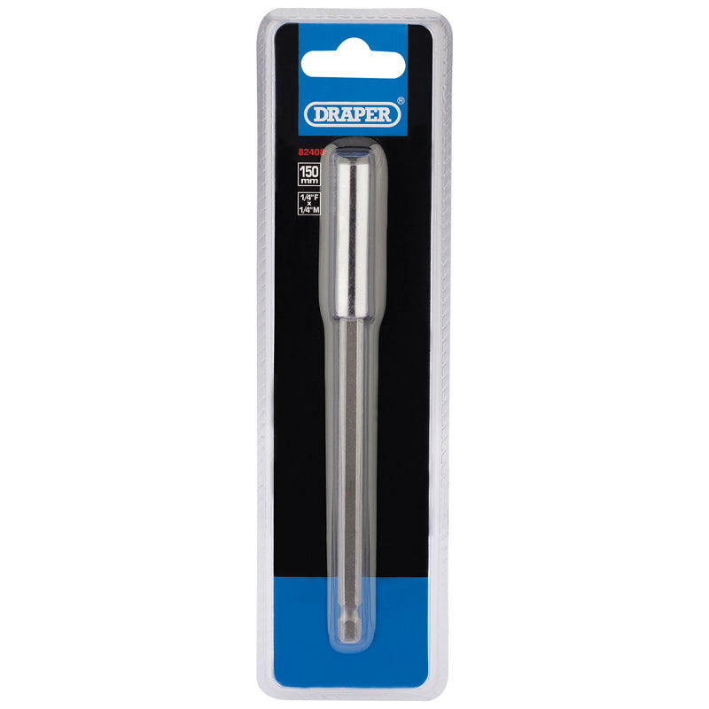 Draper Magnetic Bit Holder, 150mm, 1/4" (F) x 1/4" (M) DRA-82408