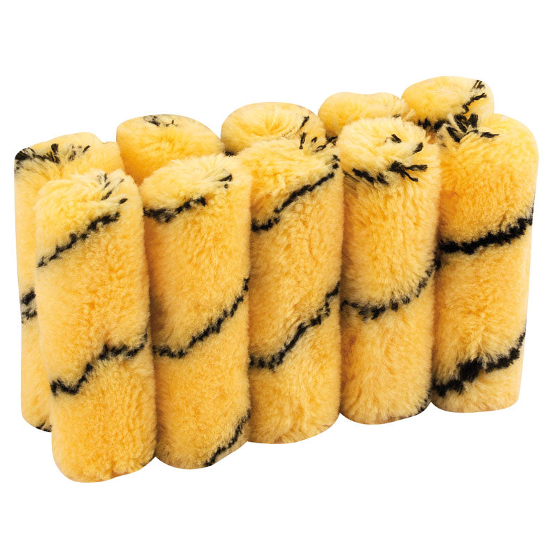 Draper Tiger Stripe Paint Roller Sleeves, 100mm (Pack of 10) DRA-82550