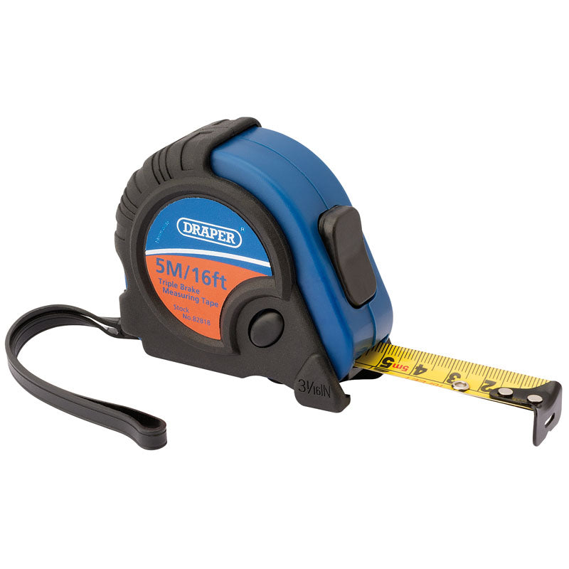 Draper Soft Grip Measuring Tape, 5m/16ft x 19mm DRA-82818